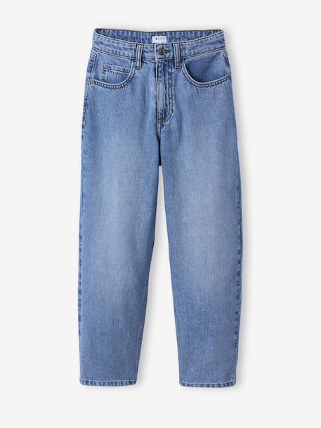 Losse jongensjeans JONEN denimgrijs+double stone+ongewassen denim - vertbaudet enfant 