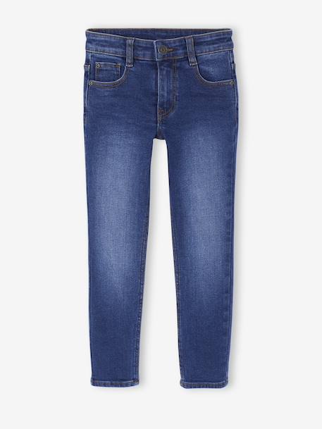 Skinny jeans met verstelbare taille voor jongens double stone+stone - vertbaudet enfant 