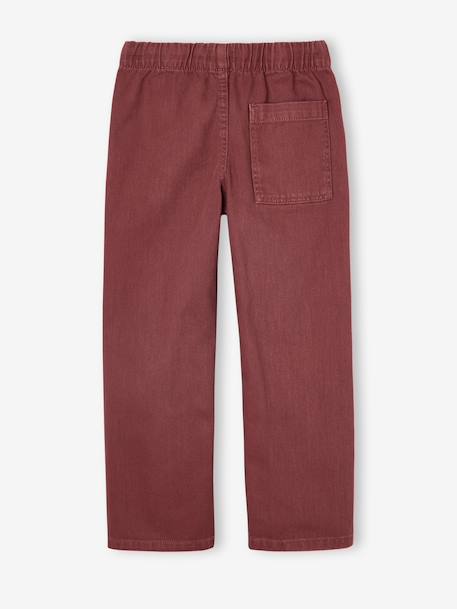 Eenvoudig aan te trekken jongensbroek met rechte pasvorm beige+middenblauw+nachtblauw+saliegroen+terracotta - vertbaudet enfant 