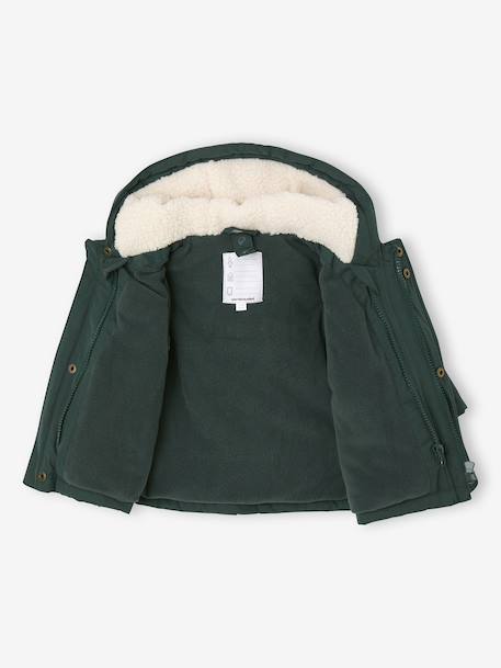 Parka 3-in-1 baby met afneembaar vestje van sherpa dennen - vertbaudet enfant 