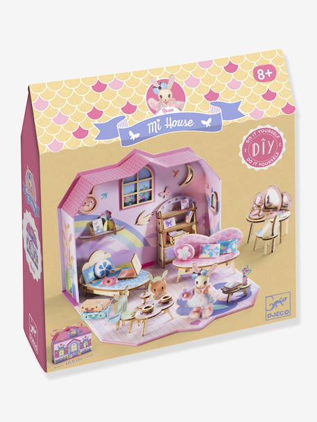 Creatieve set Mi house DJECO groen+rood+rozen - vertbaudet enfant 