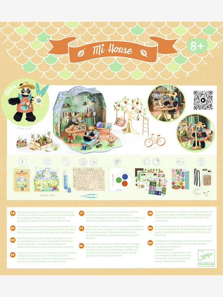 Creatieve set Mi house DJECO groen+rood+rozen - vertbaudet enfant 