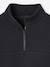 Jongenssweatshirt met truckerskraag en basketbalmotief op de mouw antraciet+hazelnoot - vertbaudet enfant 