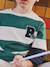 Gestreept T-shirt met dubbele mouweffect groen, gestreept+middenblauw+rood, gestreept - vertbaudet enfant 