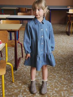 -Jurk van lichtgewicht denim voor meisjes