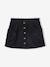 Fluwelen rok met zakjes hartjes antraciet+groenblauw+kameel+zachtpaars - vertbaudet enfant 