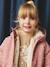Parka met capuchon 3 in 1 meisjes parka + gewatteerde jas marineblauw+rozenhout - vertbaudet enfant 