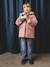 Parka met capuchon 3 in 1 meisjes parka + gewatteerde jas marineblauw+rozenhout - vertbaudet enfant 