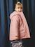 Parka met capuchon 3 in 1 meisjes parka + gewatteerde jas marineblauw+rozenhout - vertbaudet enfant 