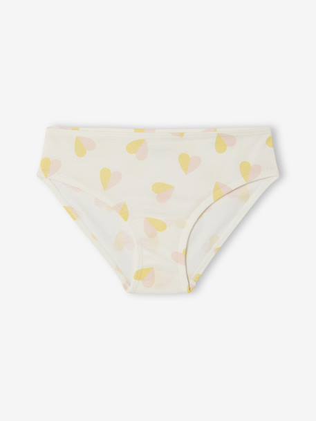 Set van 10 slipjes voor meisjes met fantasie rozen - vertbaudet enfant 