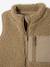 Mouwloos vestje baby in sherpa ecru+taupe - vertbaudet enfant 