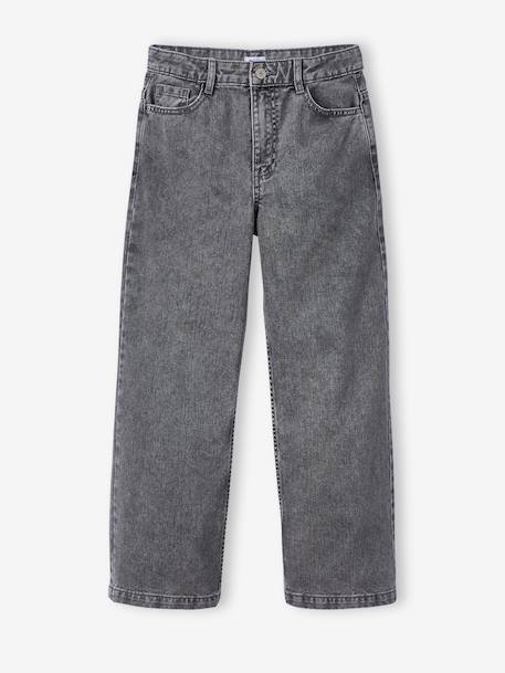 Losse jeans voor meisjes JONEN denimgrijs+donkerblauw+middenblauw - vertbaudet enfant 