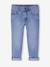 Elastische en verstelbare jeans met wijde pijpen ongewassen denim+stone - vertbaudet enfant 