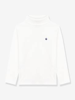 Jongens-Onderpull voor kinderen van effen katoen PETIT BATEAU