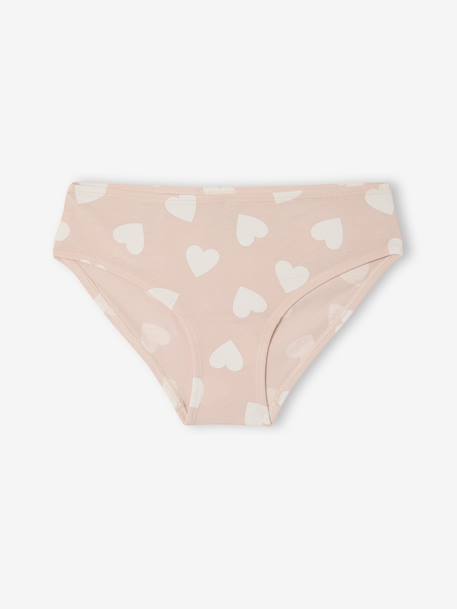 Set van 10 slipjes voor meisjes met fantasie rozen - vertbaudet enfant 