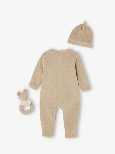 Gepersonaliseerde ENVIE DE FRAISE babypakje voor jongens en meisjes gemêleerd beige - vertbaudet enfant 