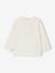 T-shirt baby met lange mouwen en luipaardhartmotief ecru+marineblauw - vertbaudet enfant 