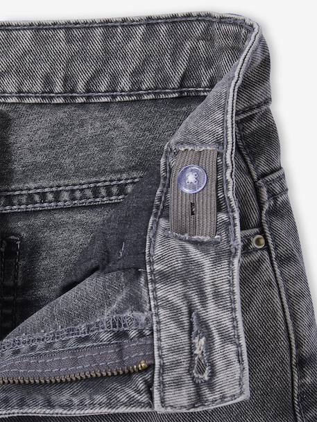 Losse jeans voor meisjes JONEN denimgrijs+donkerblauw+middenblauw - vertbaudet enfant 