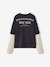 T-shirt 2-in-1 effect JONEN antraciet - vertbaudet enfant 