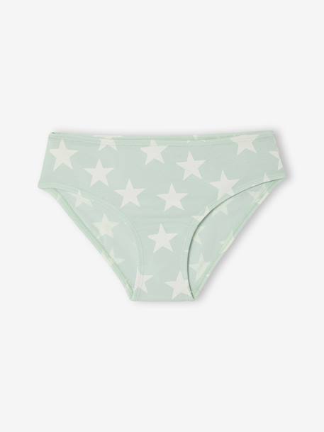 Set van 10 slipjes voor meisjes met fantasie rozen - vertbaudet enfant 