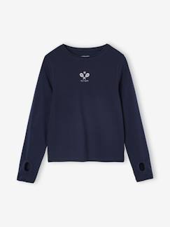-Sport t-shirt met tennis motief voor meisjes met lange mouwen