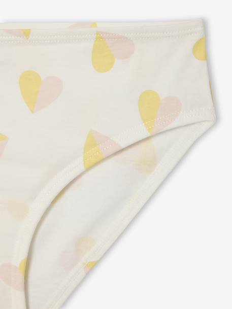 Set van 10 slipjes voor meisjes met fantasie rozen - vertbaudet enfant 