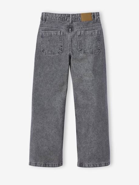 Losse jeans voor meisjes JONEN denimgrijs+donkerblauw+middenblauw - vertbaudet enfant 