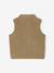 Mouwloos vestje baby in sherpa ecru+taupe - vertbaudet enfant 