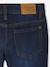 Rechte jeans voor jongens met omslag ongewassen denim+stone - vertbaudet enfant 