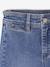 Onverwoestbare wijde jeans voor meisjes middenblauw - vertbaudet enfant 