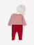 Kerstpyjama en muts baby in fluweel / velours ENVIE DE FRAISE, personaliseerbaar rood - vertbaudet enfant 