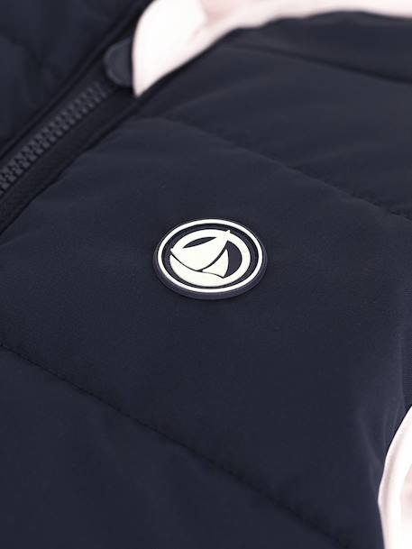 Donsjack voor kinderen, mouwloos, omkeerbaar, tweekleurig PETIT BATEAU rozen - vertbaudet enfant 