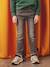Rechte fleecebroek jongens denim look DARK GROSS+denim grijs+double stone+gebleekt denim+STONE MIDDEN+zwart denim - vertbaudet enfant 