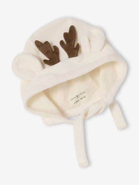 Kerstpyjama en muts baby in fluweel / velours ENVIE DE FRAISE, personaliseerbaar rood - vertbaudet enfant 
