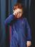 Combi pyjama superheld: cape + afneembaar masker koningsblauw - vertbaudet enfant 