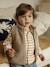 Mouwloos vestje baby in sherpa ecru+taupe - vertbaudet enfant 