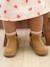 Elastische leren laarsjes voor meisjesbaby's beige, bedrukt+bordeauxrood+CAMEL+marineblauw+zwart - vertbaudet enfant 