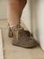 Elastische leren laarsjes voor meisjesbaby's beige, bedrukt+bordeauxrood+CAMEL+marineblauw+zwart - vertbaudet enfant 