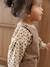 Sweater met luipaardprint taupe+vanille - vertbaudet enfant 