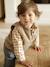 Mouwloos vestje baby in sherpa ecru+taupe - vertbaudet enfant 