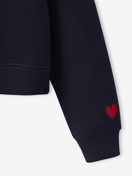 Sweater met polokraag voor meisjes JONEN marineblauw - vertbaudet enfant 