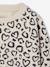 Set met sweater met print en uitlopende legging voor meisjes rozenhout - vertbaudet enfant 