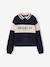 Sweater met polokraag voor meisjes JONEN marineblauw - vertbaudet enfant 