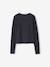 Cropped shirt met lange mouwen voor meisjes JONEN antraciet+marineblauw - vertbaudet enfant 