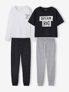 Meisje-Set van 2 pyjama's met luipaard en stippen voor meisjes JONEN