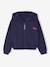 Korte meisjessweater met rits marineblauw+rozen - vertbaudet enfant 