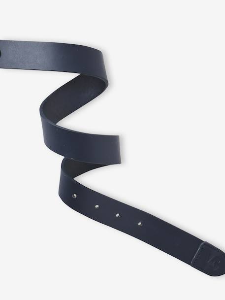 Klassieke riem jongens donkerbruin+marineblauw - vertbaudet enfant 