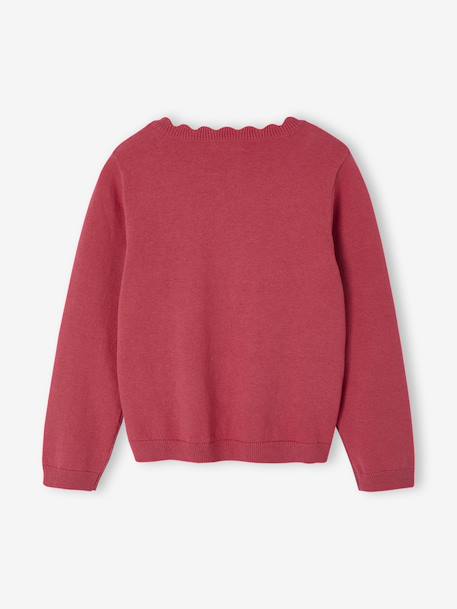 Meisjestrui BASICS personaliseerbaar framboos+gemêleerd beige+groengrijs+marineblauw+pioenroos - vertbaudet enfant 