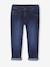 Elastische en verstelbare jeans met wijde pijpen ongewassen denim+stone - vertbaudet enfant 
