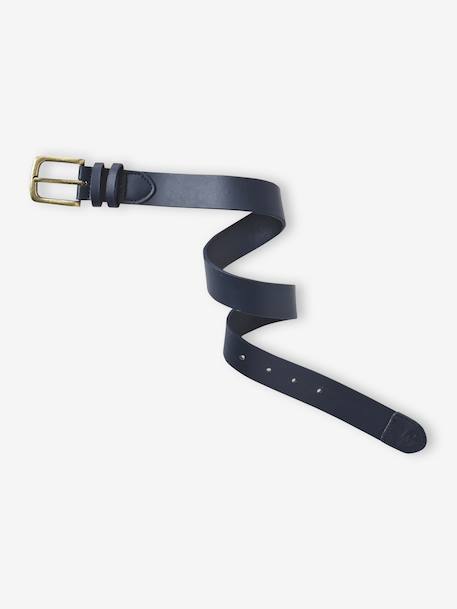 Klassieke riem jongens donkerbruin+marineblauw - vertbaudet enfant 